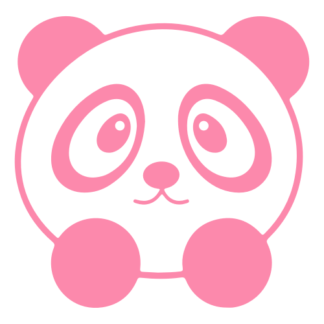 Sweet Little Panda Decal (Pink)